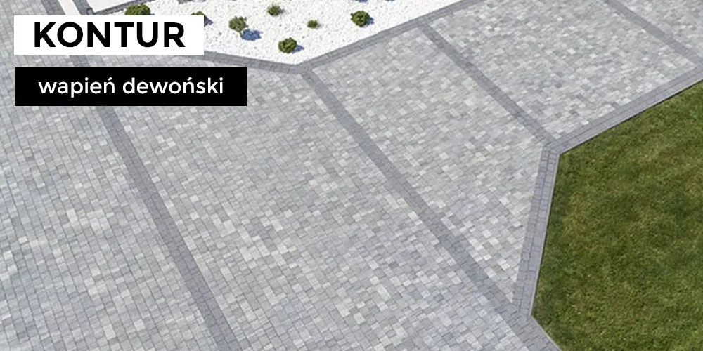 Aranżacja nawierzchni Kontur - Wapień Dewoński