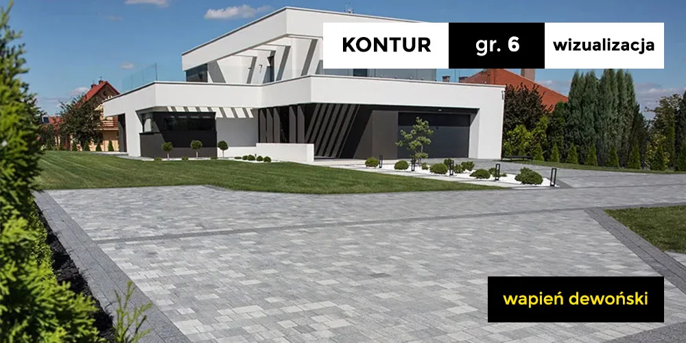Kostka brukowa Kontur Wapień Dewoński Bruk-Bet