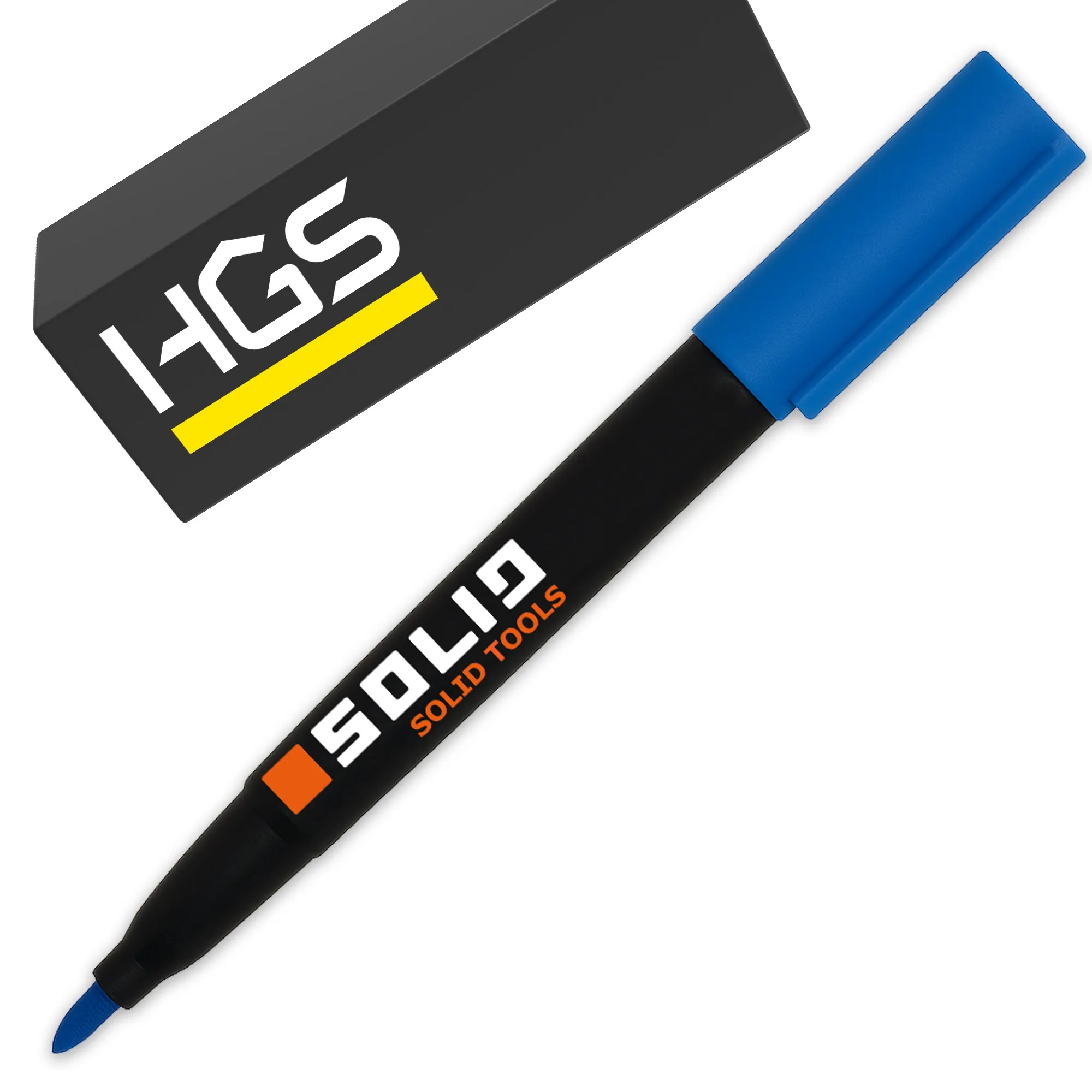 Marker budowlany niebieski cienki SOLID 6691