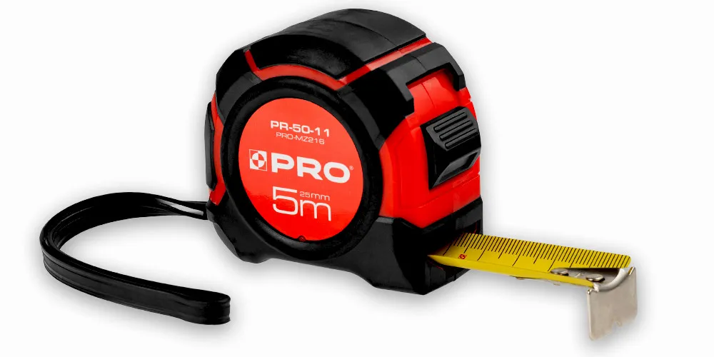 Miara PRO Fachmayer 5m z szeroką taśmą 25mm