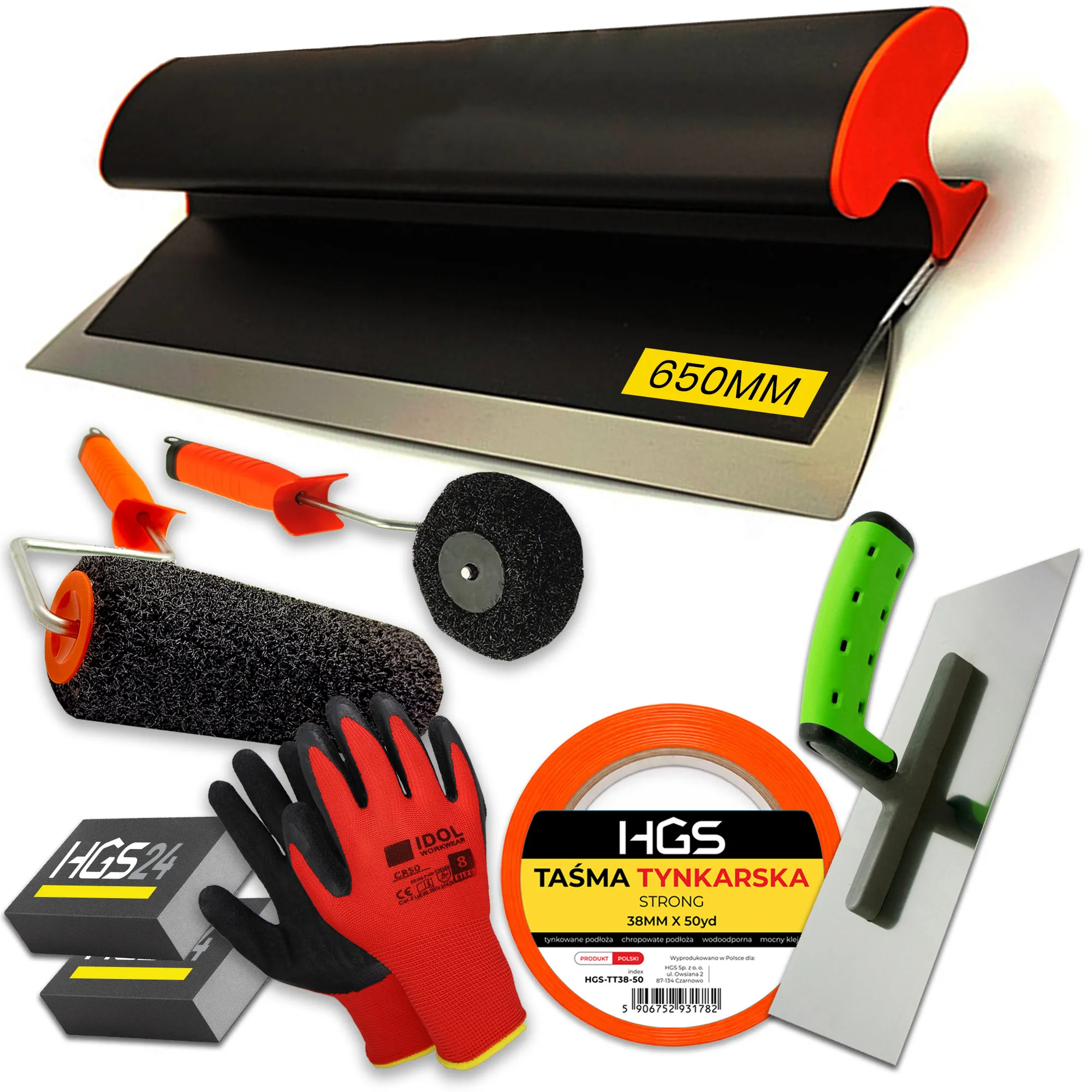 Zestaw do gładzi pióro kosa 65cm SOLID HGS