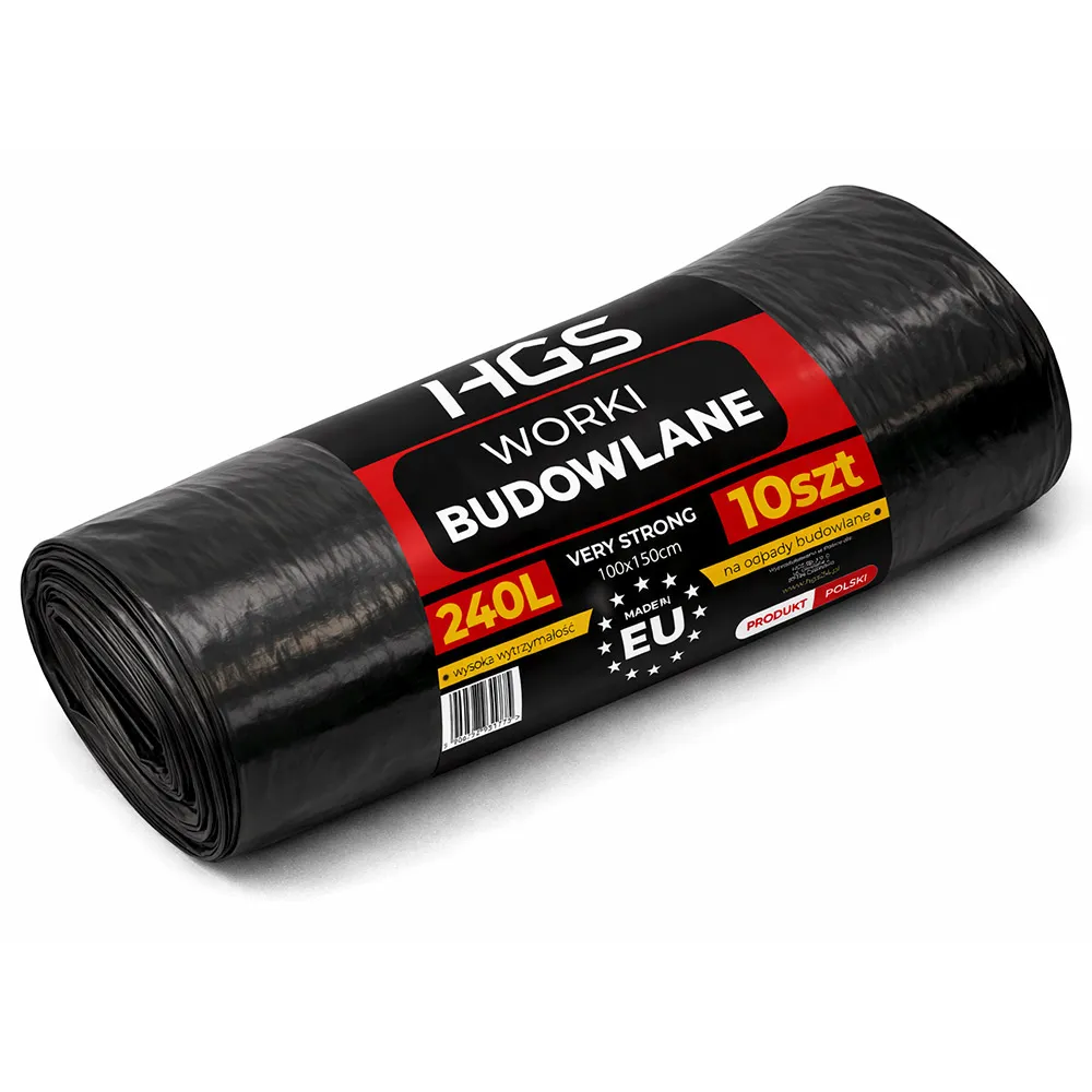Worki budowlane HGS 240L – zastosowanie na budowie