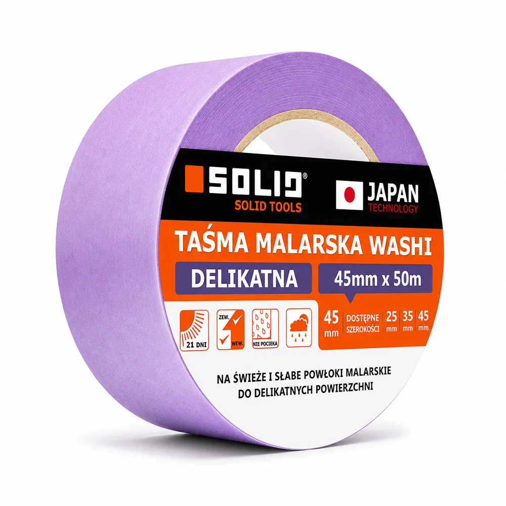 Zastosowanie taśmy Washi SOLID do delikatnych powierzchni
