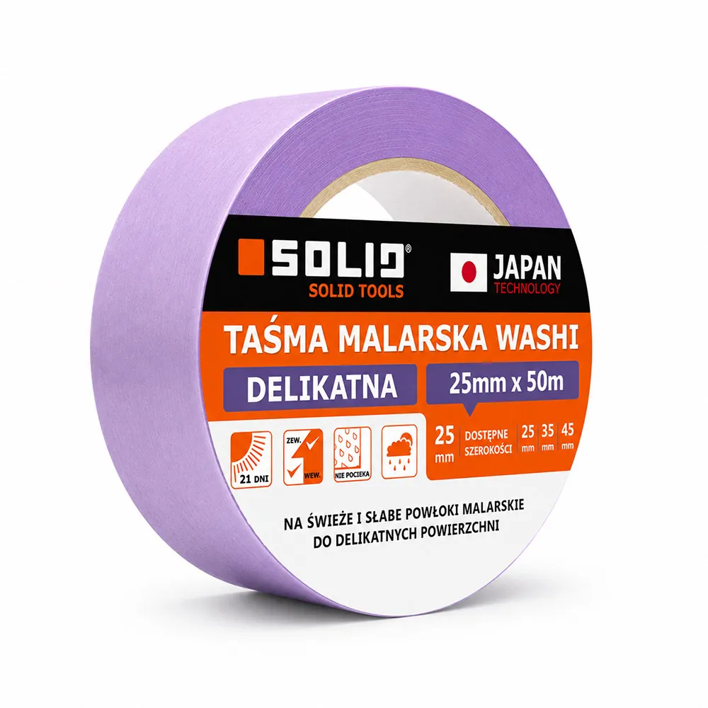 Zastosowanie taśmy Washi do delikatnych powierzchni SOLID